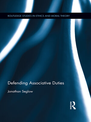 cover image of Defending Associative Duties